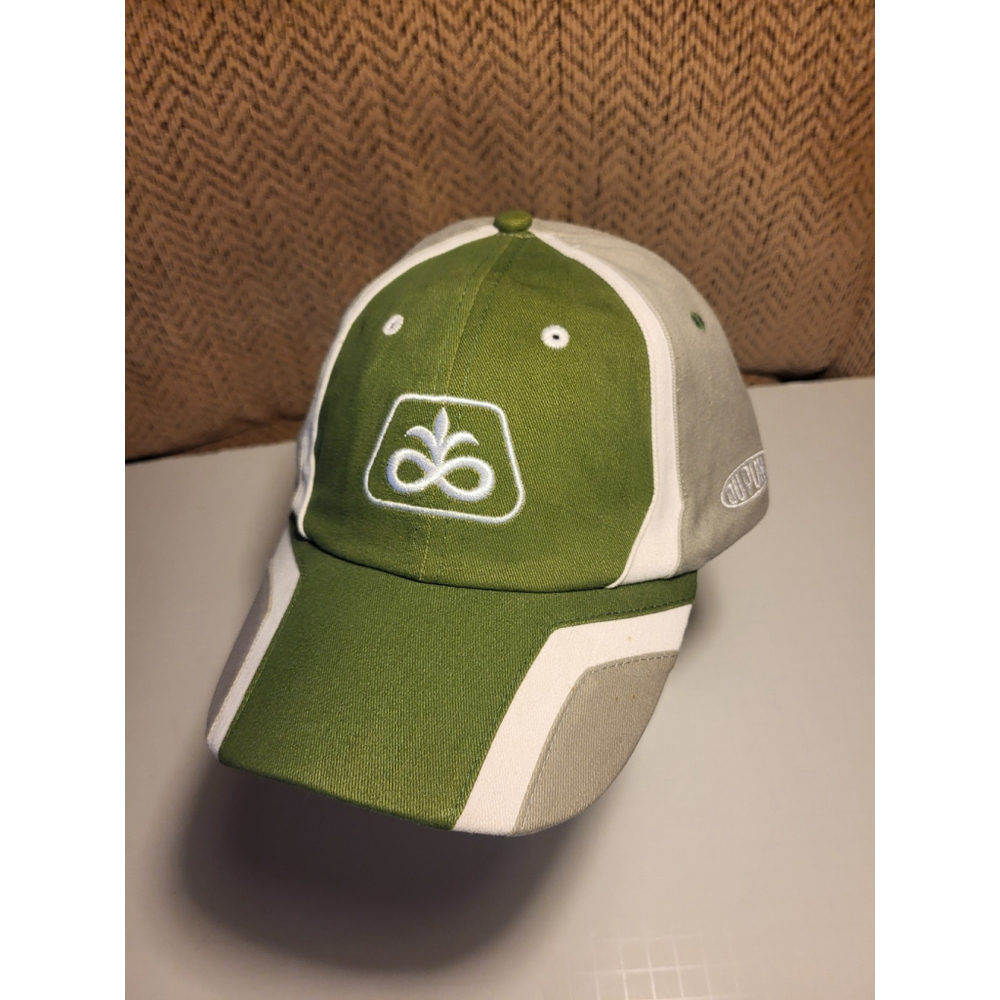 Pioneer Dupont Green/Gray & White T-Series Soybean Hook N Loop Baseball Hat/Cap.
